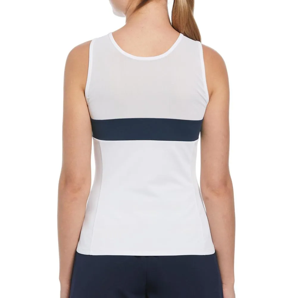 Women's Scoop Collar Block Tennis Tank