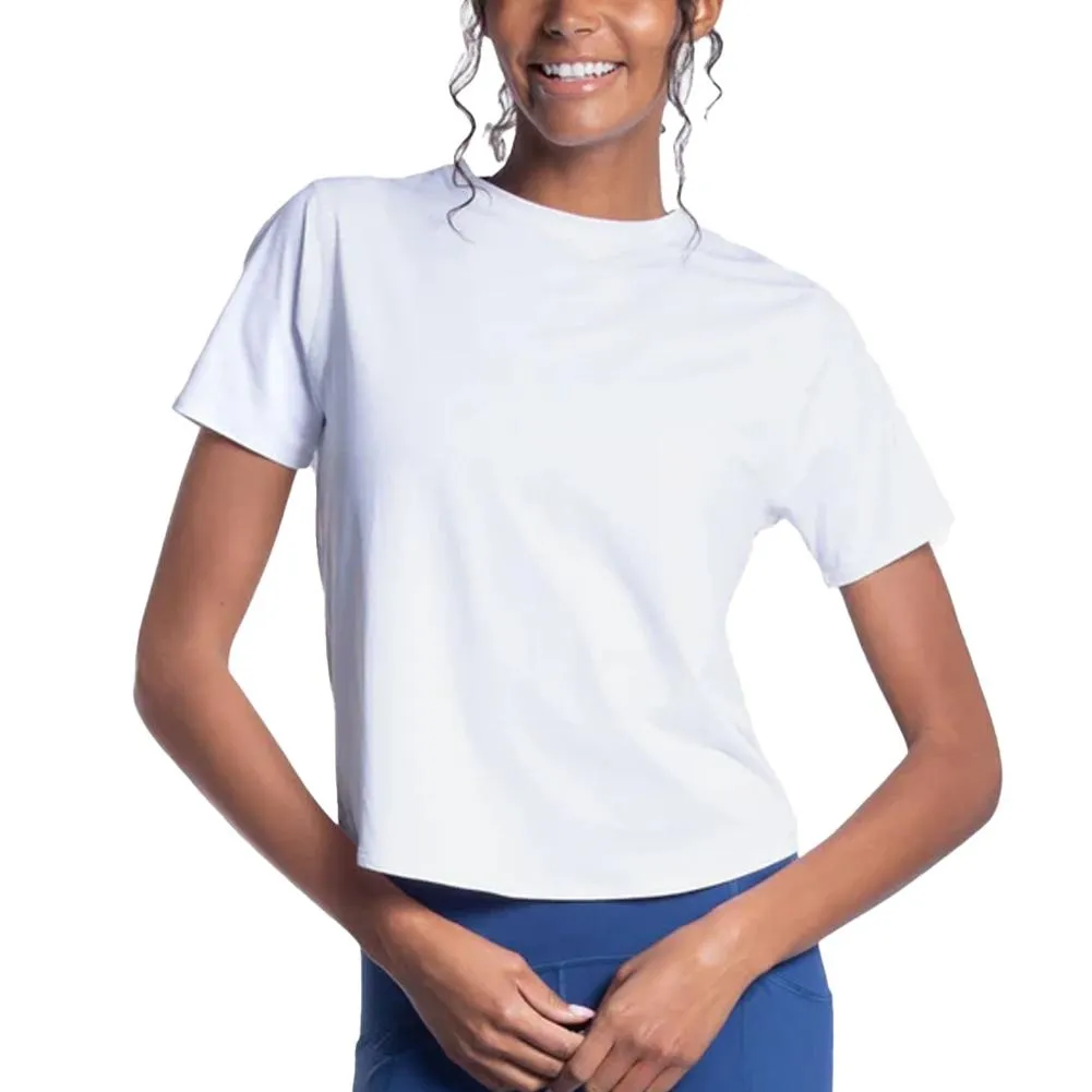 Women`s Short Sleeve Tennis Crew