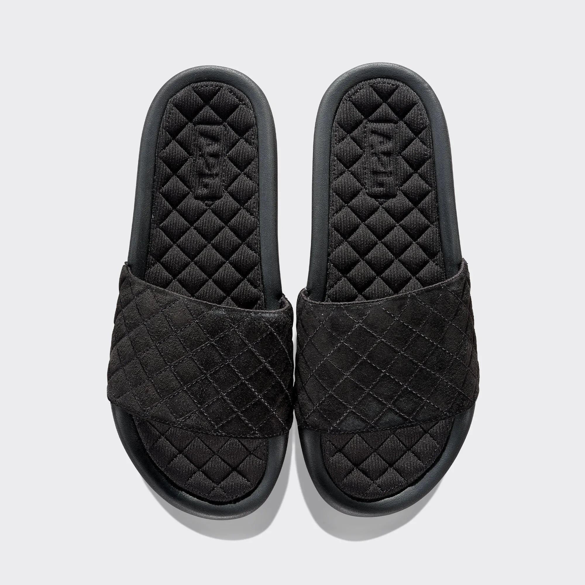 Women's Suede Lusso Slide Black