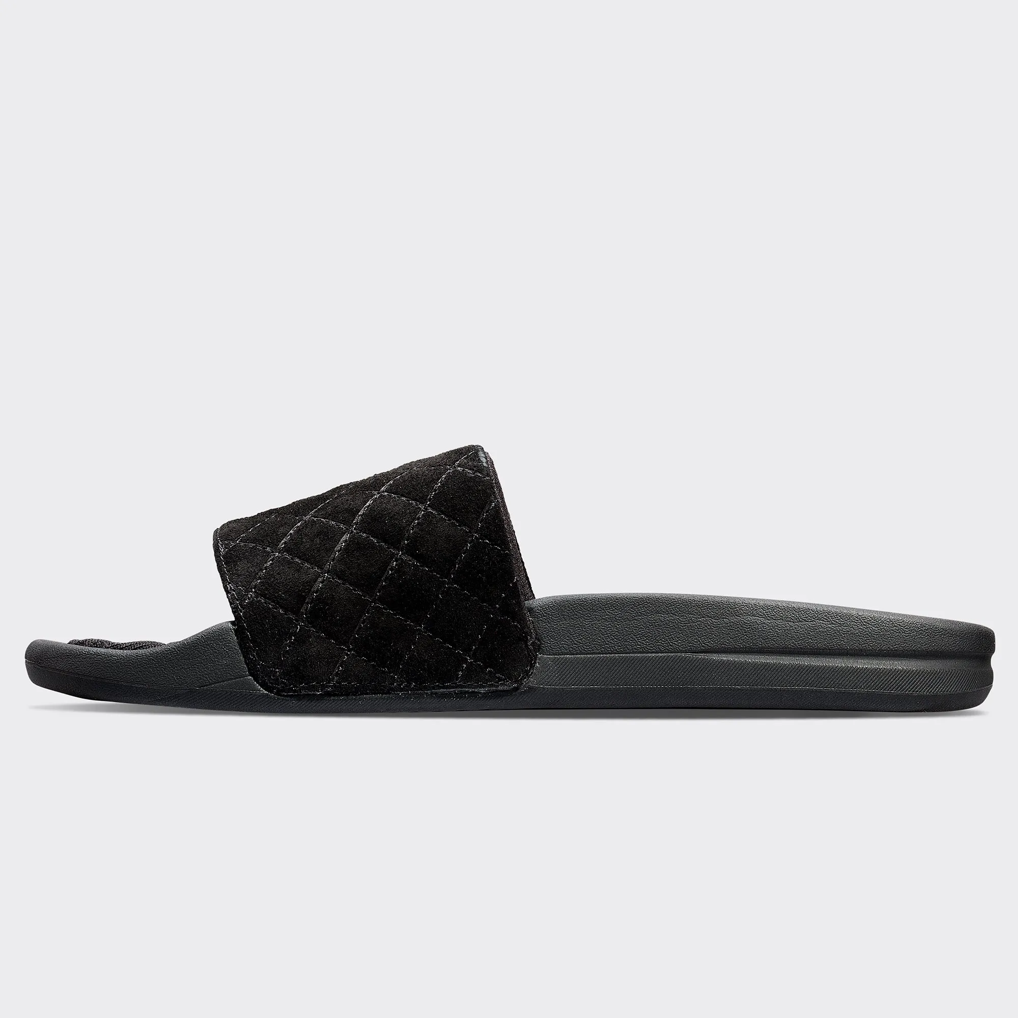 Women's Suede Lusso Slide Black