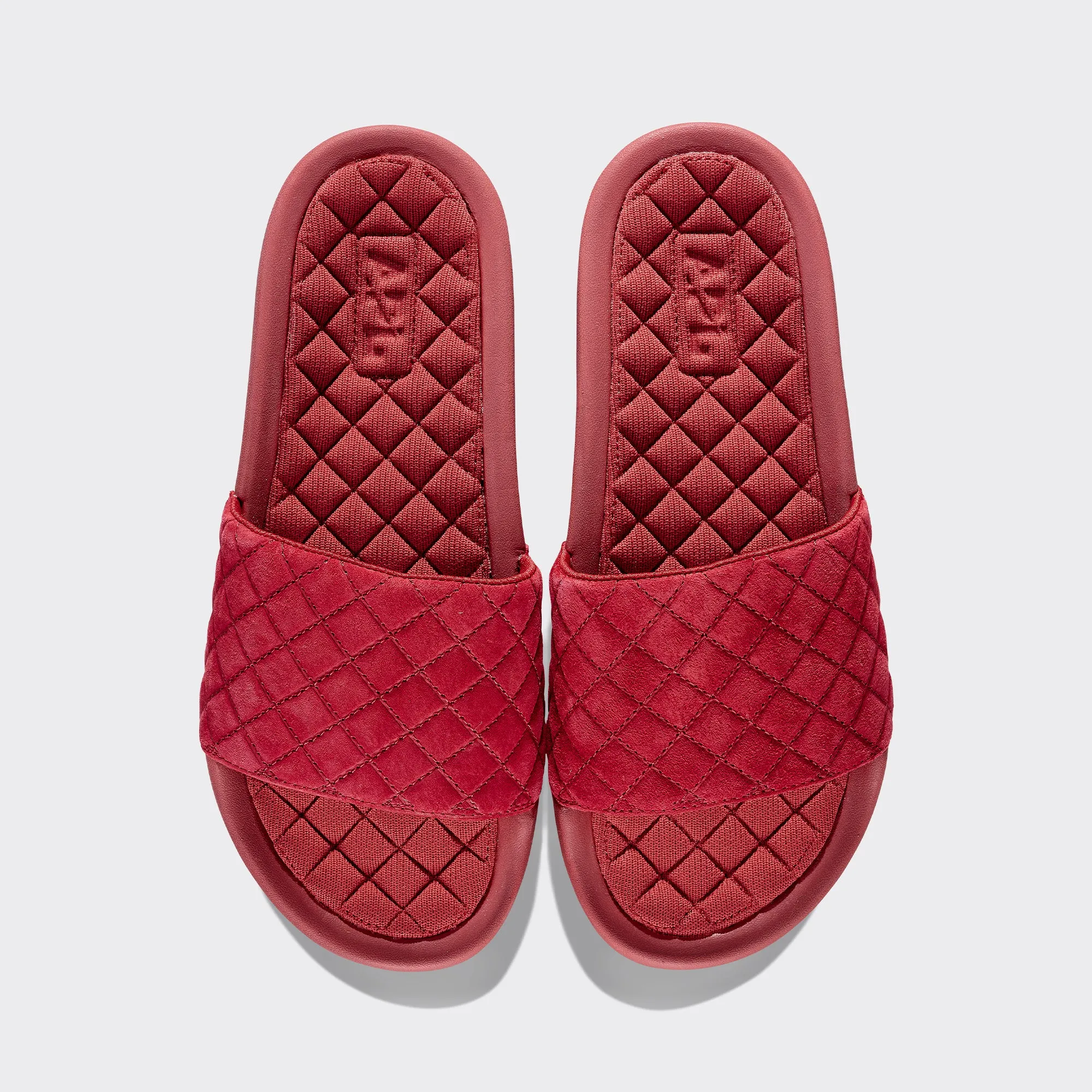 Women's Suede Lusso Slide Crimson