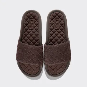 Women's Suede Lusso Slide Dark Umber