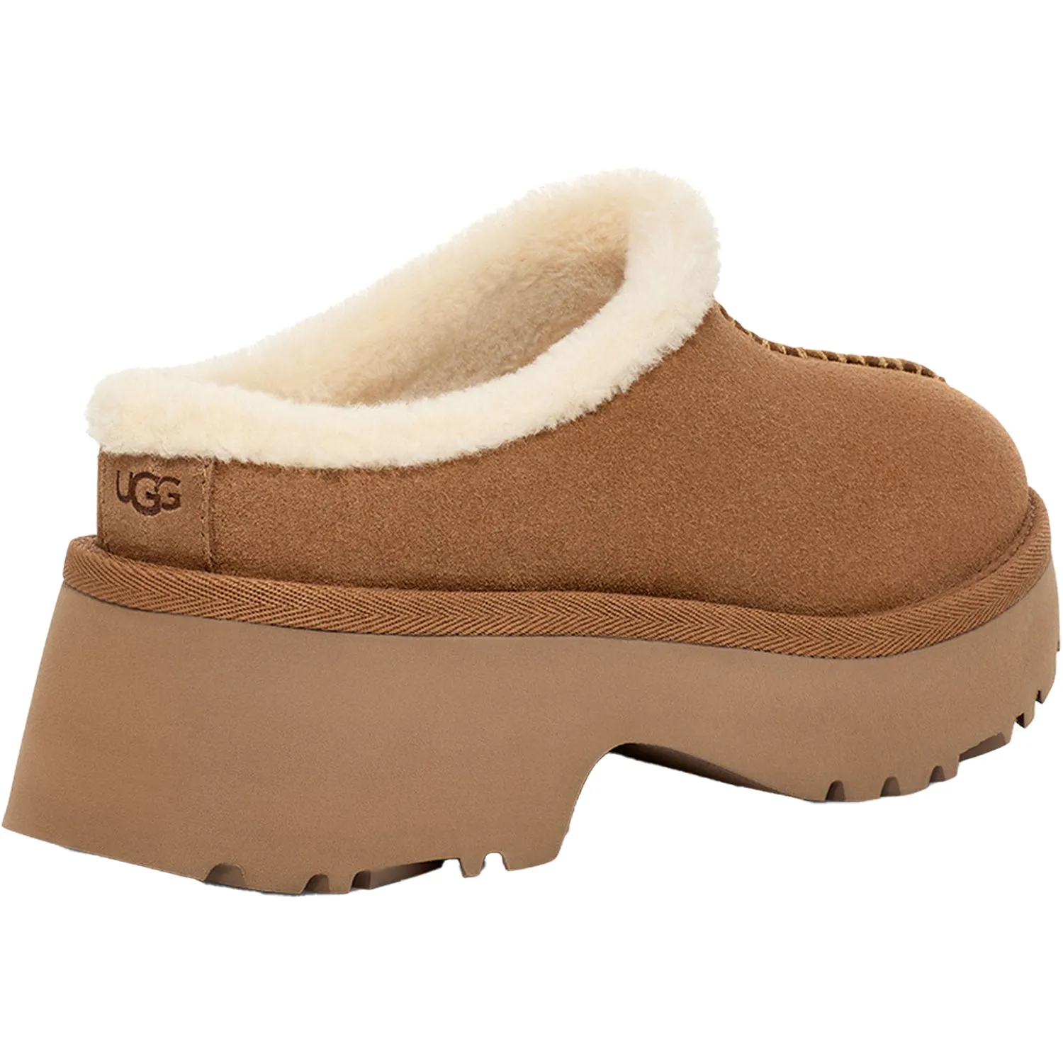 Women's UGG New Heights Cozy Clog Chestnut Suede