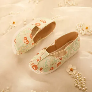 Ying Bì 硬币 Tang Dynasty Brocade Rising Cloud Dengyunlu Shoes