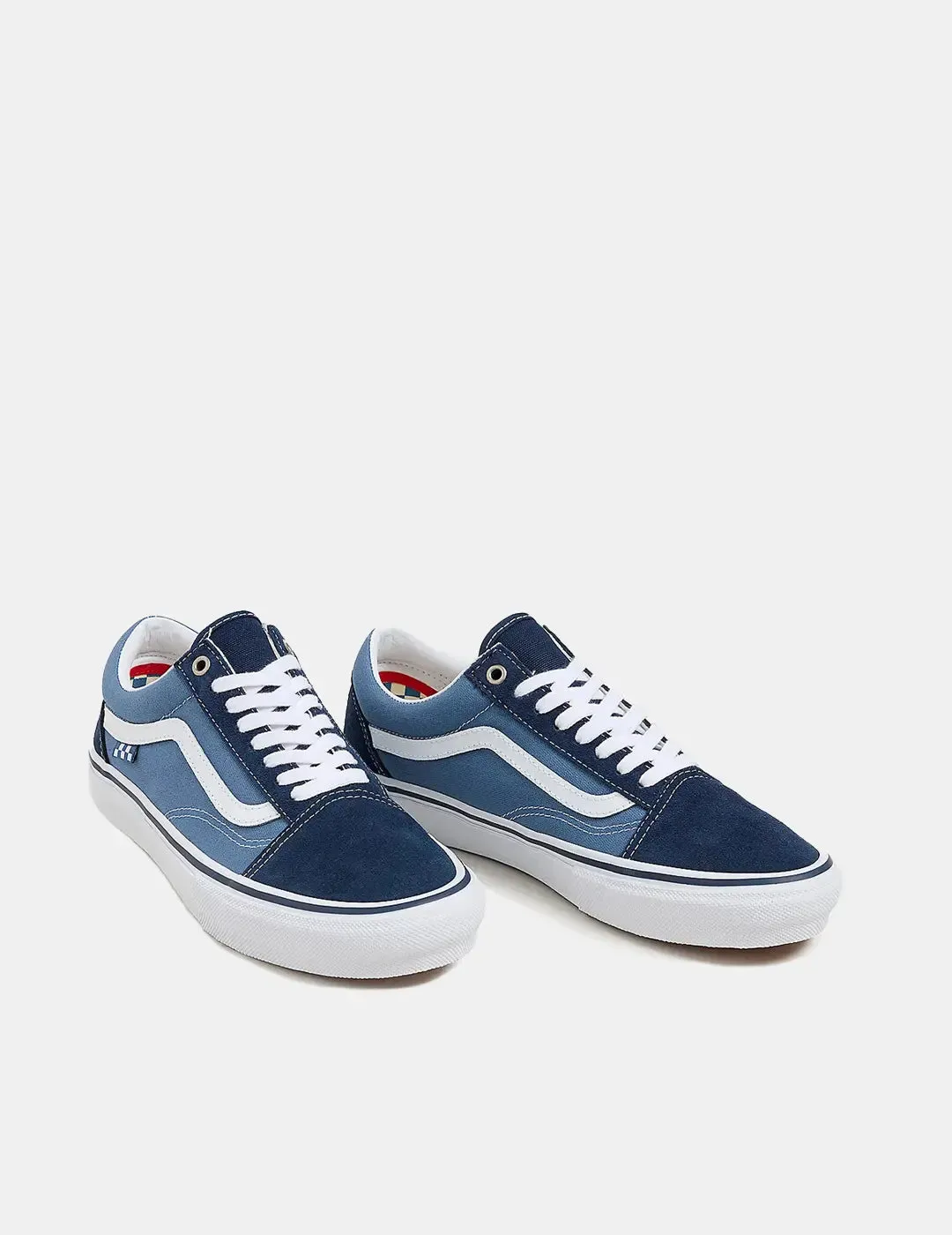 Zapatillas Vans Skate Old Skool Azul Blanco